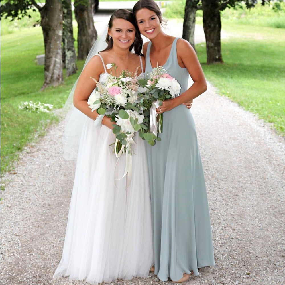 Show Me Your Mumu Jenn Maxi Dress - Silver Sage